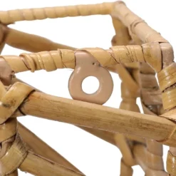 Storied Home Woven Cane Wall Pocket Natural: Iron Frame, Abstract Modern Decor, Dry Dust Care -Interio Store GUEST 00e198ff 1faf 488c 9258 4cf0526d57b7