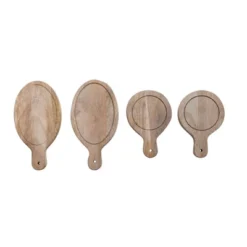 Storied Home Mini Wood Serving Boards With Handles, Set Of 4, 2 Styles -Interio Store GUEST 019c5dd8 b928 45a3 a491 06e1be537daa
