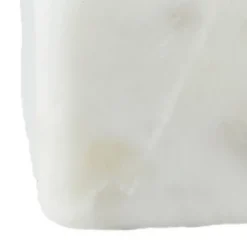 Storied Home Square Marble Bowl With Brass Spoon, White -Interio Store GUEST 01ff65c2 482c 470b 91c9 853236bd1f9c