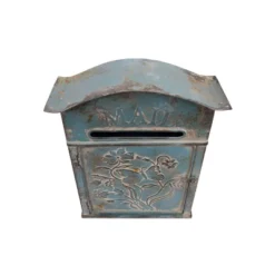 Embossed Tin Mail Box Blue - 3R Studios 12 Embossed Tin Mail Box Blue - 3R Studios -Interio Store GUEST 02ed04c5 0dec 45cf a9cc 92efb430baa1