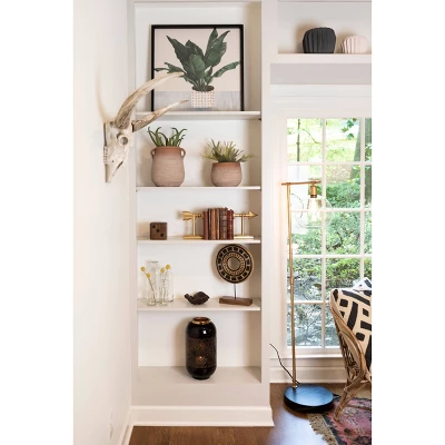 Storied Home Resin Deer Skull With Horns : Modern Wall Sculpture, Indoor White Decorative Object 4 Storied Home Resin Deer Skull With Horns : Modern Wall Sculpture, Indoor White Decorative Object - Image 2