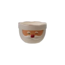 Storied Home Stoneware Santa Head Shaped Mixing Bowl With Red Rim, Red And White 7 Storied Home Stoneware Santa Head Shaped Mixing Bowl With Red Rim, Red And White -Interio Store GUEST 064f47ec 1938 4d36 ba0e 367f011ae658