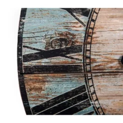 Storied Home Decorative Oval Wood Wall Clock With Distressed Finish, Turquoise 10 Storied Home Decorative Oval Wood Wall Clock With Distressed Finish, Turquoise -Interio Store GUEST 0676ec20 69de 46c5 b683 2d254dc23fdb