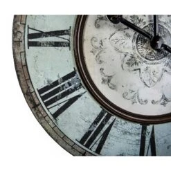 Storied Home Decorative Round Wood Wall Clock With Distressed Finish, Mint Green 10 Storied Home Decorative Round Wood Wall Clock With Distressed Finish, Mint Green -Interio Store GUEST 071d6af9 3954 4ece 80e2 998c49980bbd