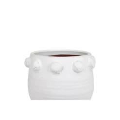9" X 11" Terracotta Planter With Bubble Design White - Storied Home 8 9" X 11" Terracotta Planter With Bubble Design White - Storied Home -Interio Store GUEST 0786b1d4 a420 4435 a6f1 f997214d5b9c
