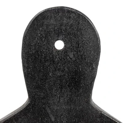 Storied Home Wide Marble Cutting Or Charcuterie Board With Handle, Black 5 Storied Home Wide Marble Cutting Or Charcuterie Board With Handle, Black - Image 3