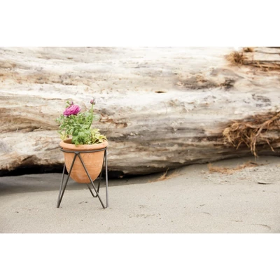 Storied Home Terracotta Pot With Metal Stand (Pot With Stand) 3 Storied Home Terracotta Pot With Metal Stand (Pot With Stand)