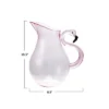 Storied Home 2.5-Quart Acrylic Pitcher With Flamingo Handle, Pink