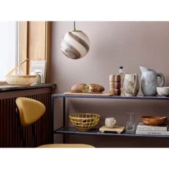 Storied Home Neutral Reactive Glaze Stoneware Pitcher -Interio Store GUEST 160121e4 0476 4e0a bc7a adc199ae9283