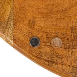 Storied Home Mango Wood And Stainless Steel Folding Cheese And Serving Board With Handle And Magnets Closure, Natural And Gold -Interio Store GUEST 1730a706 dfaf 4cfb 9ebf 6787db19fac5