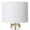26.5" Glass Table Lamp Gold - 3Storied Home