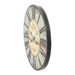 29" Oval Distressed Wood Wall Clock Gray - Storied Home 15 29" Oval Distressed Wood Wall Clock Gray - Storied Home -Interio Store GUEST 19605766 b095 4c9e b0e5 bae2cea7d9de