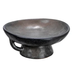 Storied Home Stoneware Bowl With Handle And Base -Interio Store GUEST 19acada1 c584 42c1 9fb1 62c56691fc81