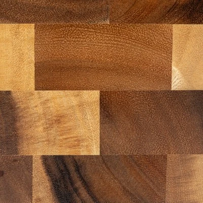 Storied Home Suar Wood End Grain Rectangle Cheese And Cutting Board, Natural 7 Storied Home Suar Wood End Grain Rectangle Cheese And Cutting Board, Natural - Image 5