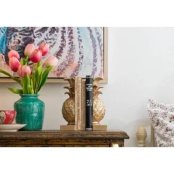 2pc Pineapple Bookend Set Bronze - Storied Home -Interio Store GUEST 1da9b3a5 055e 4d1b b037 d449ecc4ccb8