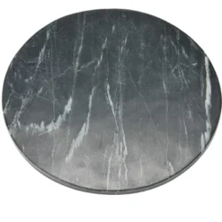 Storied Home Marble Serving Board With Mango Wood Stand, Black & Natural -Interio Store GUEST 1e5f57bc 3047 4ee6 a955 3310d9120388