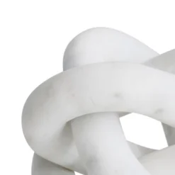 Storied Home Decorative Interlocking Marble Chain With 3 Links, White 10 Storied Home Decorative Interlocking Marble Chain With 3 Links, White -Interio Store GUEST 1e9e8971 69fa 4930 b407 6010504700c5