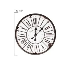 24" Round Metal & Wood Wall Clock White - Storied Home 12 24" Round Metal & Wood Wall Clock White - Storied Home -Interio Store GUEST 1ff04356 b7c1 4bb5 9ff0 7b9b4edcb0a4