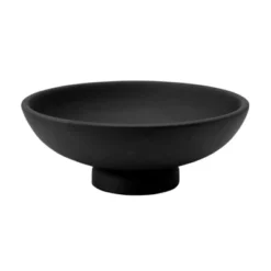 Storied Home Mango Wood Footed Bowl, Black 11 Storied Home Mango Wood Footed Bowl, Black -Interio Store GUEST 215047b0 6f16 4c29 8b6c 4ac4c17dad7a