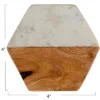 Storied Home Marble & Mango Wood Hexagon Coasters (Set Of 4 Pieces) -Interio Store GUEST 2bbfad91 35c5 47c8 83fc 6fff28d7451e