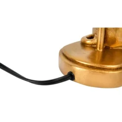 Storied Home Resin Lion Table Lamp With Black Linen Shade, Gold Finish -Interio Store GUEST 2c43c984 b243 456d a805 f24613a96eee