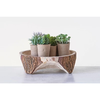 Set Of 6 6" X 4" Artificial Faux Succulent Plants In Paper Pots - Storied Home 4 Set Of 6 6" X 4" Artificial Faux Succulent Plants In Paper Pots - Storied Home - Image 2