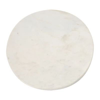 Storied Home Marble Lazy Susan, White 6 Storied Home Marble Lazy Susan, White - Image 4