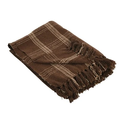Storied Home Recycled Cotton Blend Throw Blanket With Fringe 8 Storied Home Recycled Cotton Blend Throw Blanket With Fringe - Image 6
