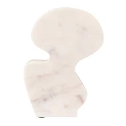 Storied Home Decorative Abstract Marble Sculptures, Set Of 2 Styles, White -Interio Store GUEST 33fff713 db6c 449b 8273 987c4d662252