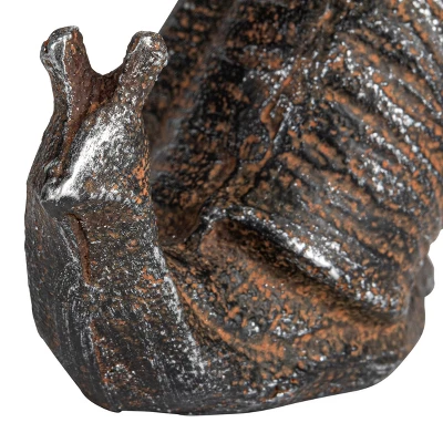 Storied Home Cast Metal Snail Accent Décor, Rust 4 Storied Home Cast Metal Snail Accent Décor, Rust - Image 2