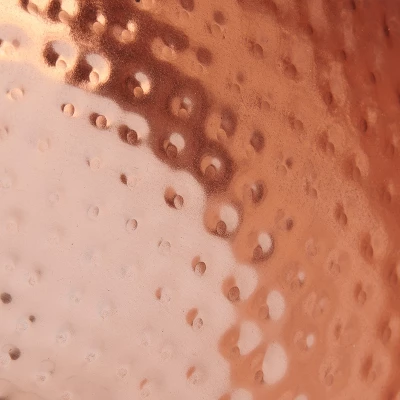 Storied Home Round Hammered Metal Bowl 7 Storied Home Round Hammered Metal Bowl - Image 5