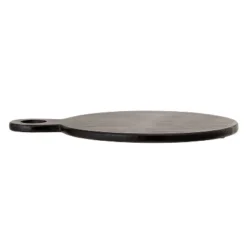 Storied Home Round Acacia Wood Cheese And Cutting Board With Circle Handle, Black -Interio Store GUEST 416c1873 6e16 45a7 a8c3 71a4cf5f32d6