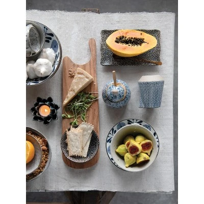 Storied Home Hand-Painted Stoneware Sugar & Creamer (Set Of 2 Pieces) 2 Storied Home Hand-Painted Stoneware Sugar & Creamer (Set Of 2 Pieces)