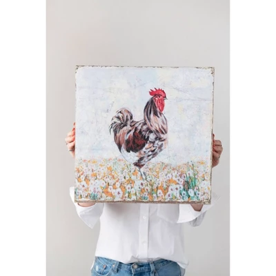 Rooster Decorative Wall Canvas - 3R Studios 6 Rooster Decorative Wall Canvas - 3R Studios - Image 4