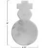 Storied Home Marble Snowman Shaped Spoon Rest, White 2 Storied Home Marble Snowman Shaped Spoon Rest, White -Interio Store GUEST 44a169c4 29db 4ffa 9154 46c4fe591d0d