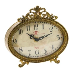 Storied Home Distressed Pewter Mantel Clock 16 Storied Home Distressed Pewter Mantel Clock -Interio Store GUEST 460d9228 62f4 458e 838b 81acebeaea7e