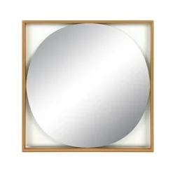 Square Metal Floating Wall Mirror Gold - Storied Home -Interio Store GUEST 462bfc59 0bf7 4f81 9413 548161242f75