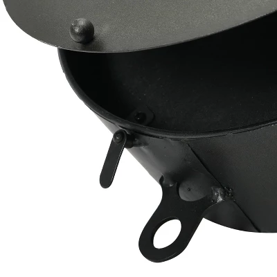 Storied Home Decorative Vintage Reproduction Enameled Scale Wall Clock, White And Black 9 Storied Home Decorative Vintage Reproduction Enameled Scale Wall Clock, White And Black - Image 7