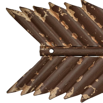 27.5" Metal Arrow Wall Décor Distressed Rust Finish - 3R Studios 10 27.5" Metal Arrow Wall Décor Distressed Rust Finish - 3R Studios - Image 8