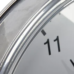 Storied Home Classic Round Metal Wall Clock, Antique Nickel Finish -Interio Store GUEST 4ecaeb3c f36c 42e7 874d 452deda345df