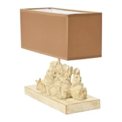 Storied Home Resin Rabbit Table Lamp With Rectangle Linen Shade, White And Sand 11 Storied Home Resin Rabbit Table Lamp With Rectangle Linen Shade, White And Sand -Interio Store GUEST 4f52d460 9fe4 4f2a 86aa 233d674da7d9