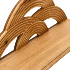 Storied Home MDF And Wood Wall Shelf With Arches, Natural -Interio Store GUEST 531afd4e a4b3 4543 b380 3e373809234d