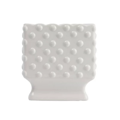Ceramic Hobnail Planter - White - Storied Home 8 Ceramic Hobnail Planter - White - Storied Home - Image 6