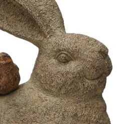 Storied Home Decorative Resting Rabbit With Birds Figurine, Brown 9 Storied Home Decorative Resting Rabbit With Birds Figurine, Brown -Interio Store GUEST 57938bc9 a038 433f b34c a626bcddef9a