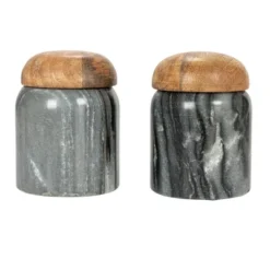 Storied Home Modern Marble Canister With Wood Lid 18 Storied Home Modern Marble Canister With Wood Lid -Interio Store GUEST 57d63d56 441b 4c69 b813 ece65bcfc4fd