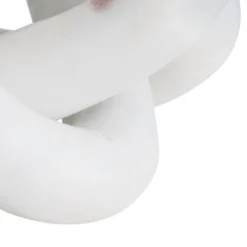 Storied Home Decorative Interlocking Marble Chain With 3 Links, White 11 Storied Home Decorative Interlocking Marble Chain With 3 Links, White -Interio Store GUEST 5ba90cfa a298 4b88 a1b1 7c956a546bb1