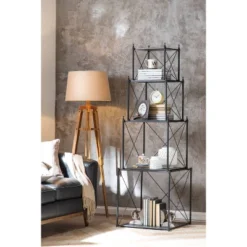 Mariner Tripod Style Wood Floor Lamp With Burlap Drum Shade Rust - Storied Home -Interio Store GUEST 5ce36bc1 a9d6 4692 af97 44ec93a21358