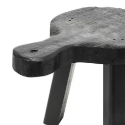 Storied Home Decorative Wood Pedestal, Black -Interio Store GUEST 5e1b5feb 9d75 44d8 b99f 12624ed104aa