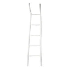 16.5"x70" Decorative Painted Wood Ladder White - Storied Home -Interio Store GUEST 625191fc e643 4ec7 a1be 673c2e929b89