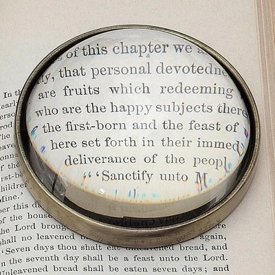 Storied Home Round Paperweight Magnifying Glass 5 Storied Home Round Paperweight Magnifying Glass - Image 3